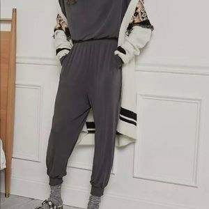 Anthropologie Dylan Cowl Neck Jumpsuit, XL